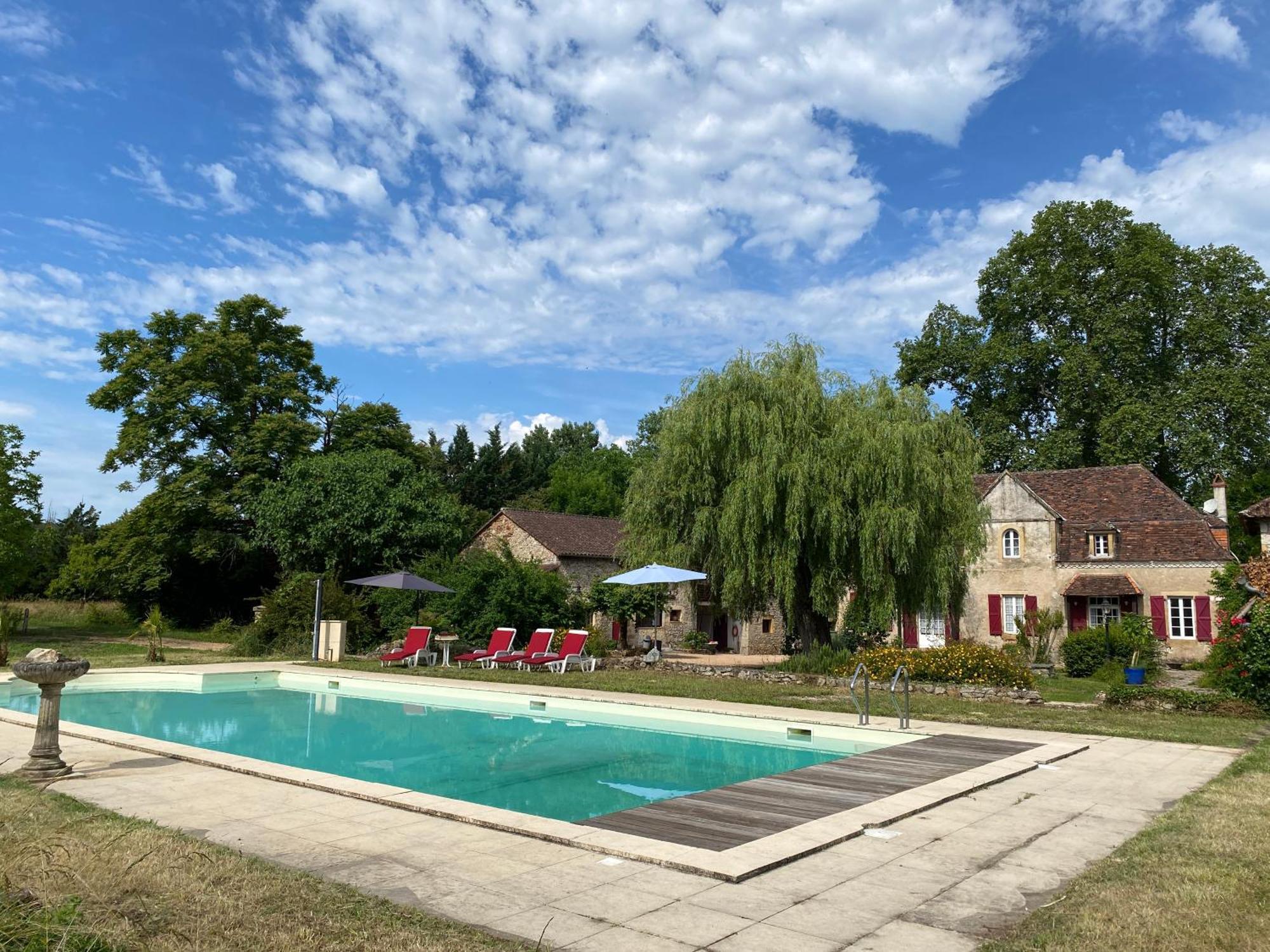 Sfeervol Vakantiehuis Op Landgoed Aan De Dordogne Villa Prudhomat Exteriör bild